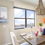 attractive coastal dining room windows